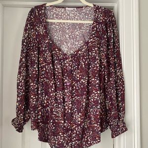 Ingrid & Isabel Button Front Maternity Sweetheart Top Size Medium